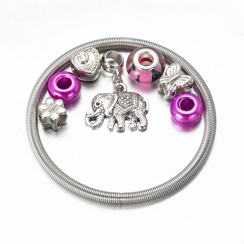 Сделай Сам романтичный браслет для любви Кристальный жемчуг Роза и древо жизни