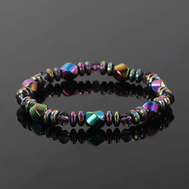 Модные магнитные браслеты с бусинами для здоровья эластичный браслет из