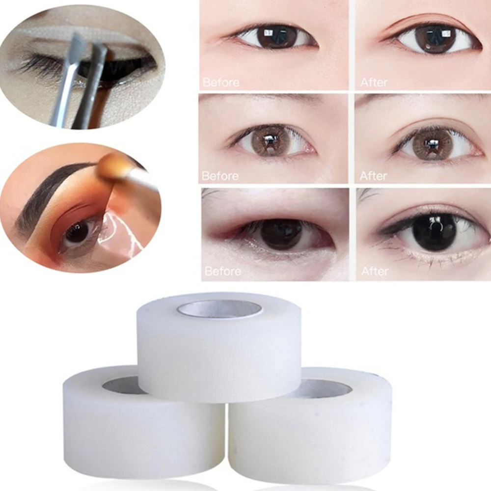 1 рулон профессиональная лента для подводки теней век макияжа самоклеящаяся с