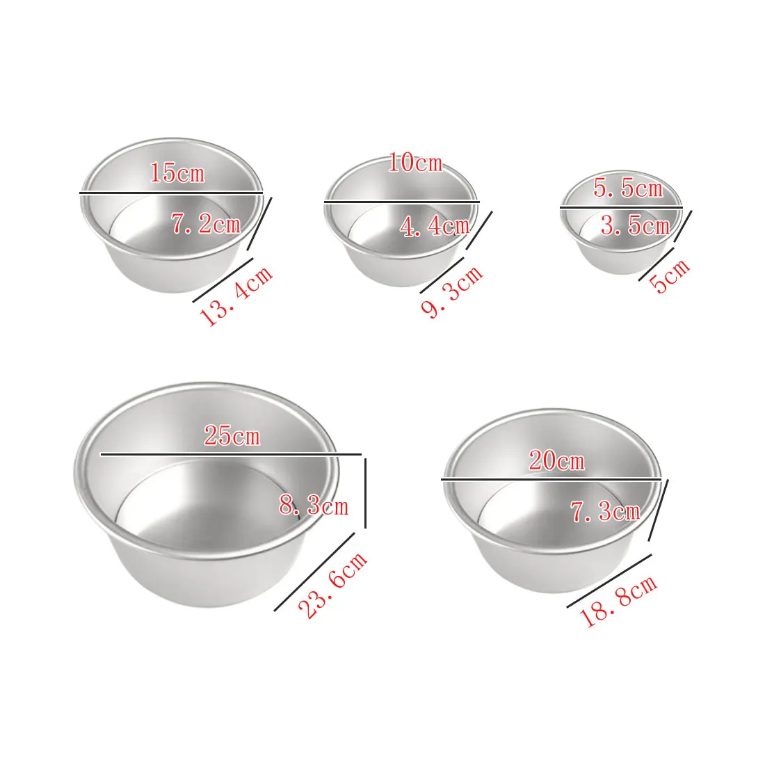 1 шт. кухонные принадлежности вечерние формы для тортов сковорода из нержавеющей