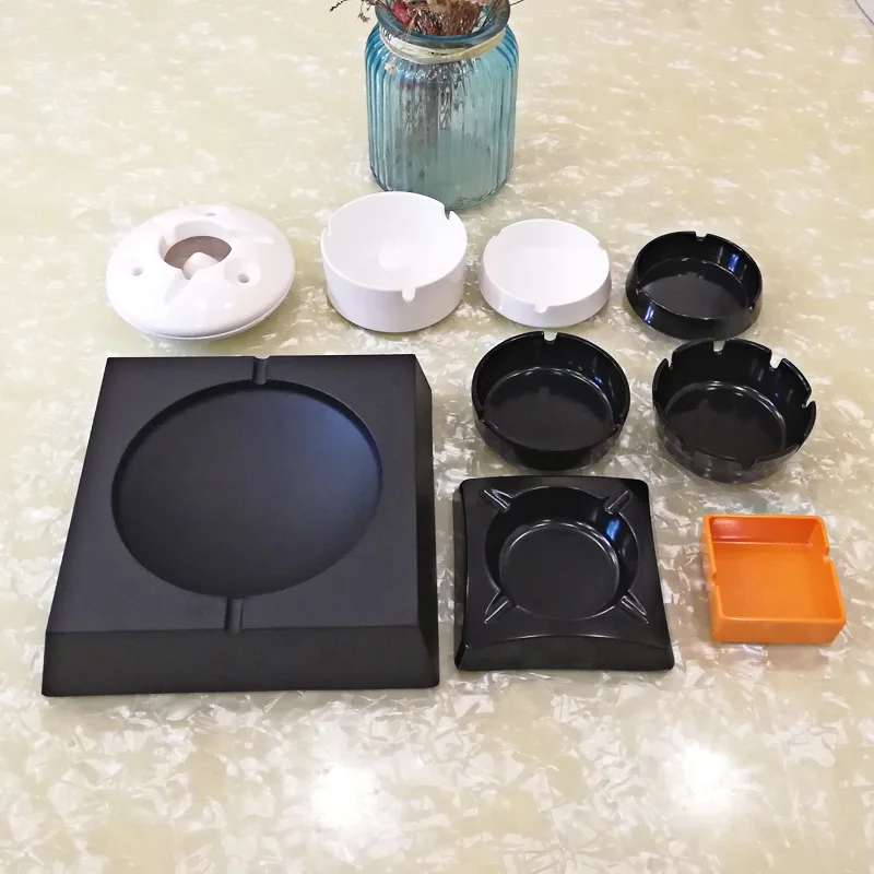 А5 меламиновая пепельница белая портативная Женская Большая Черная Квадратная