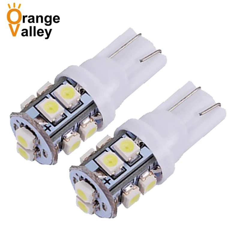50 шт./лот T10 10smd 10led 10 smd led W5W 168 194 1210/3528 LED SMD Автомобильные клиновидные лампы белого