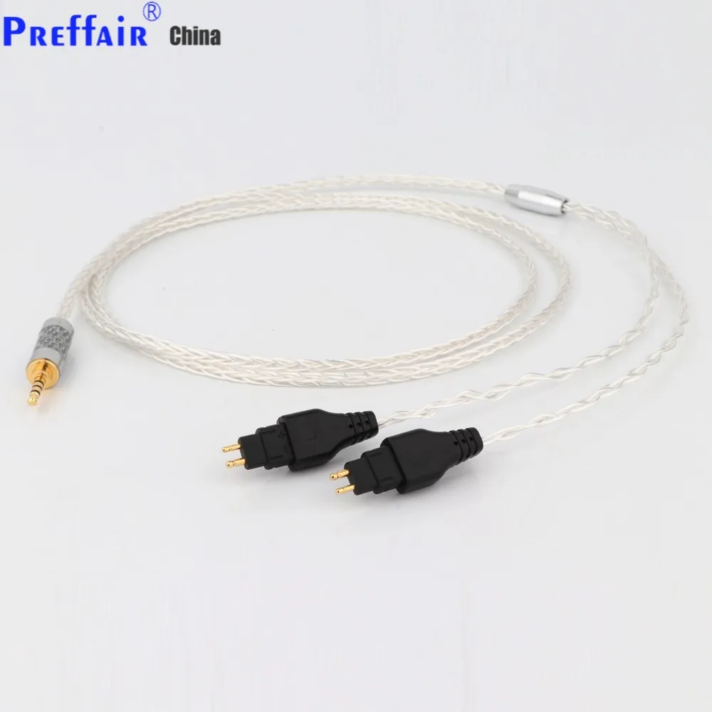 Preffair 3.5mm 2.5mm XLR 4.4mm 8 Core Silver Plated OCC Earphone Cable For HD580 HD600 HD650 HDxxx HD660S HD58x HD6xx