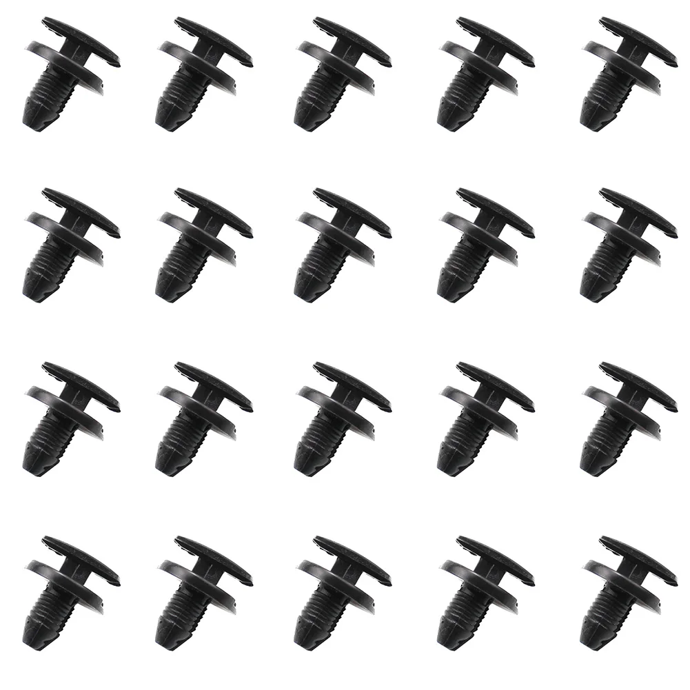 

Car Styling 20PCS Black Interior Clip Auto Fastener Car Push Type Rivet Retainer Bumper Fender Fixed Clamp For Peugeot Citroen