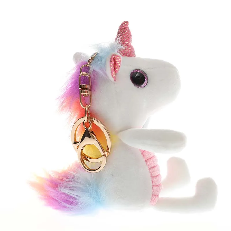 

1 pcs 12cm Kawaii Toys angel Unicorn Plush Keychain standing Soft Toys Dolls for Girl Birthday Gift Christmas Gift Bag pendant