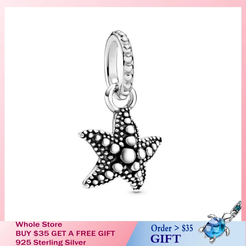 Женский кулон в виде морской звезды из серебра 2020 пробы | Украшения и аксессуары