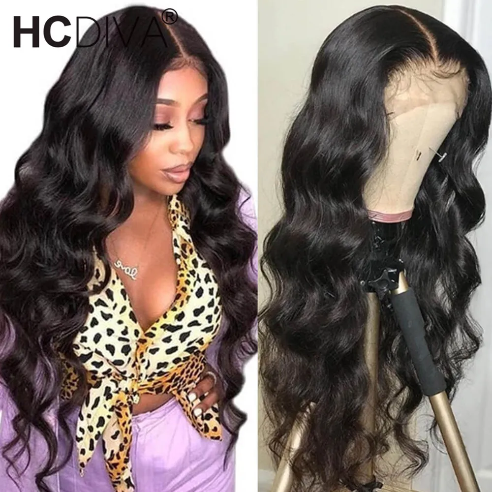 

34inch 13x4 Body Wave Lace Front Human Hair Wig 150% Peruvian Remy Human Hair Lace Wig PrePlucked With Baby Hair For Black Women