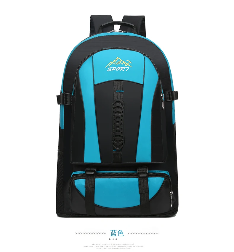 

Travel Backpack Blue Man Casual High-quality Backbag Nylon Mens Big Backpack Outdoor Mountaineering Bag For Camping Durable