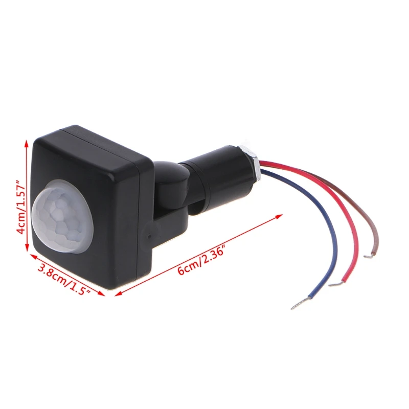 

R58B LED 110 100W Infrared PIR Motion Sensor Detector Wall Light Switch 110-240V