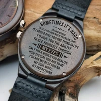som engraved wooden watch for men and women anniversary gift for boyfriend and my manmy sonmy wife my husbandmy love