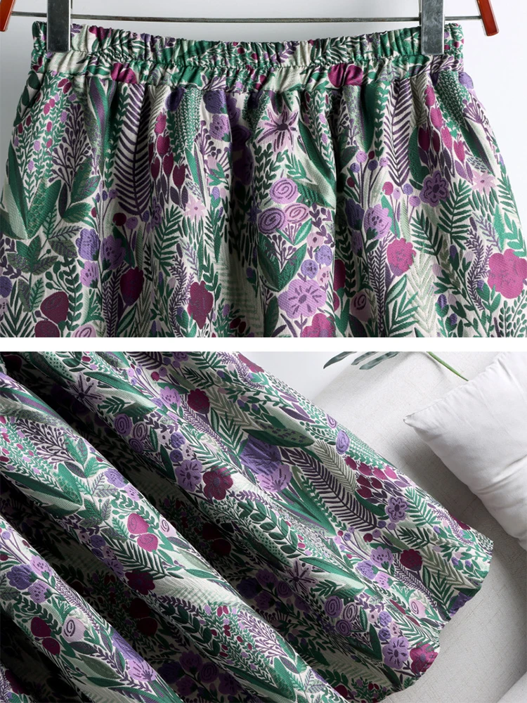 Женская юбка-пачка с цветочной вышивкой трапециевидной формы - купить по