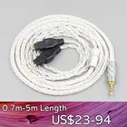 LN006543 XLR 4,4 мм 8-жильный посеребренный кабель OCC для наушников Sennheiser HD25 plus HD25sp HD25-1 II HD25-C HD 25 Plus L