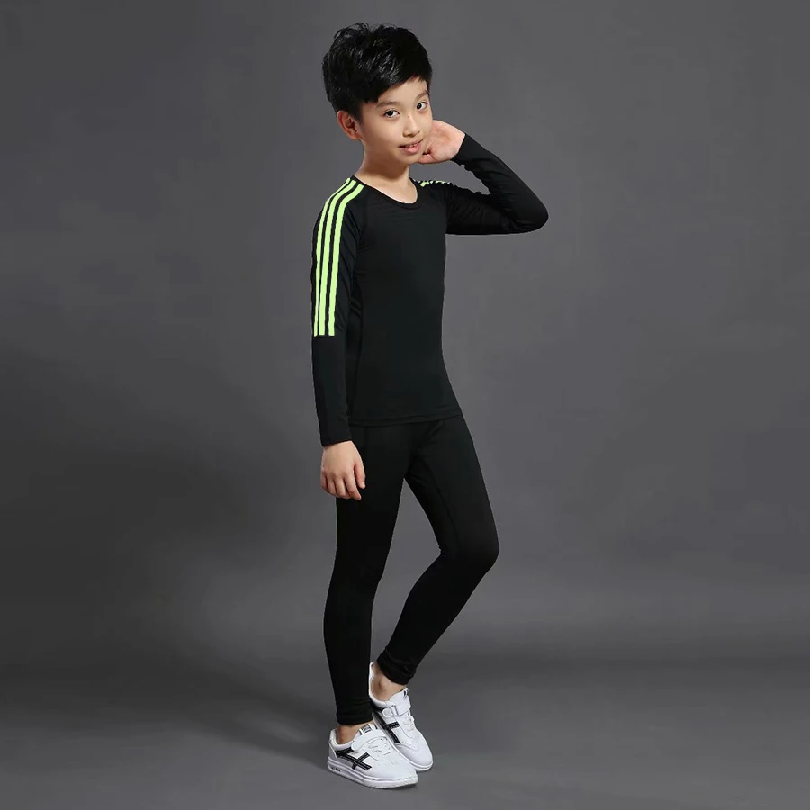 2-piece set Зимнее детское термобелье комплект термобелье для мужчин мужские подштанники серии для мальчиков и девочек для занятий фитнесом Быстросохнущий - Цвет: 2-piece set