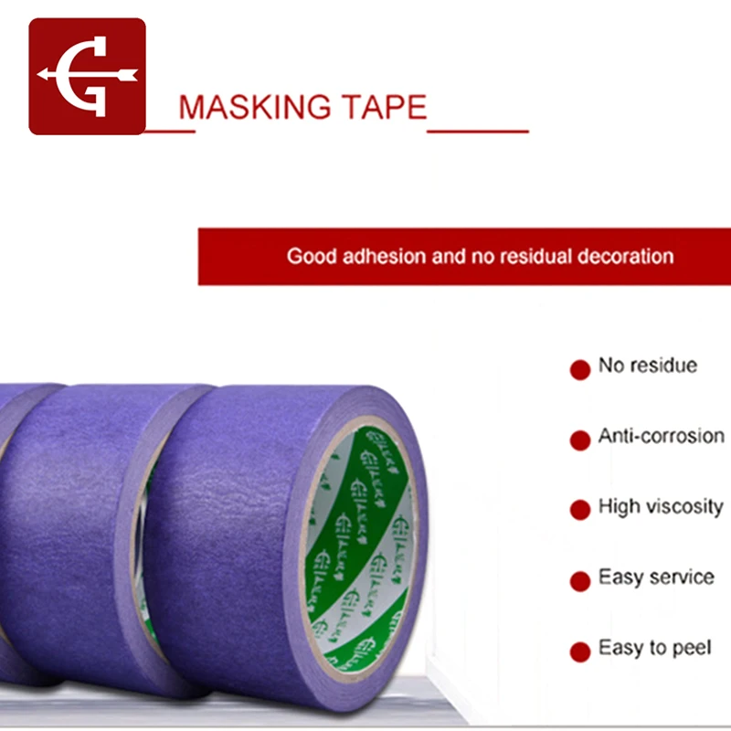 Маскировочная лента фиолетового цвета 25 м декоративная бумага для укрытия легко