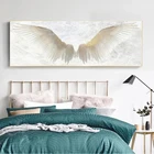 Винтажные настенные постеры и печать белых крыльев Ангела, настенная живопись на холсте, Настенная картина с крыльями для декора гостиной