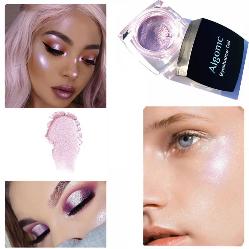 Косметический набор теней для век 6 цветов цветной макияж жемчужный крем тени