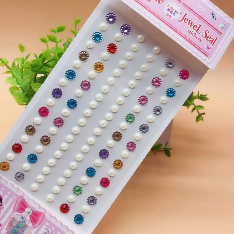 Детский макияж сценические наклейки ручной работы мультфильм Драгоценные камни