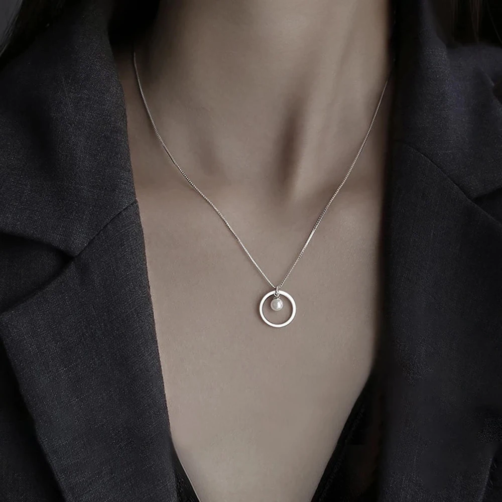 

The New Creative Design Circle Shape Inner Circle Necklace Women Fashion And Personality Of Fine Jewelry