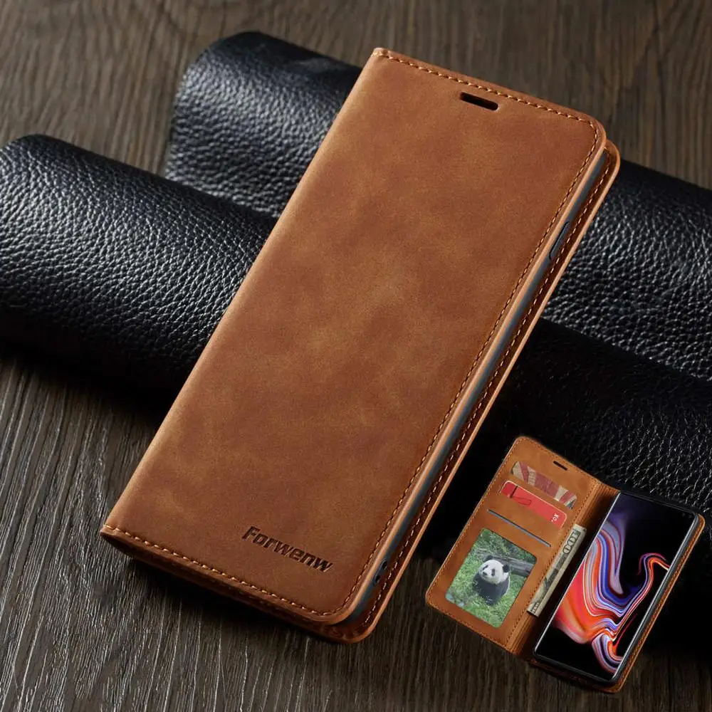 С откидной крышкой на магните чехол для телефона samsung Galaxy S10 S9 S8 плюс A10 A20 A20E A30 A40 A50