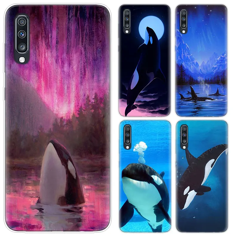 

Killer Whale Big Case For Samsung Galaxy Note 20 Ultra 10 Pro Lite 9 8 A7 A9 A6 A8 Plus + 2018 Transparent Cover Coque