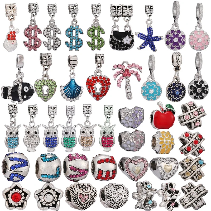 2 шт./Лот цветная подвеска маленькие бусины в виде животных подходящие для