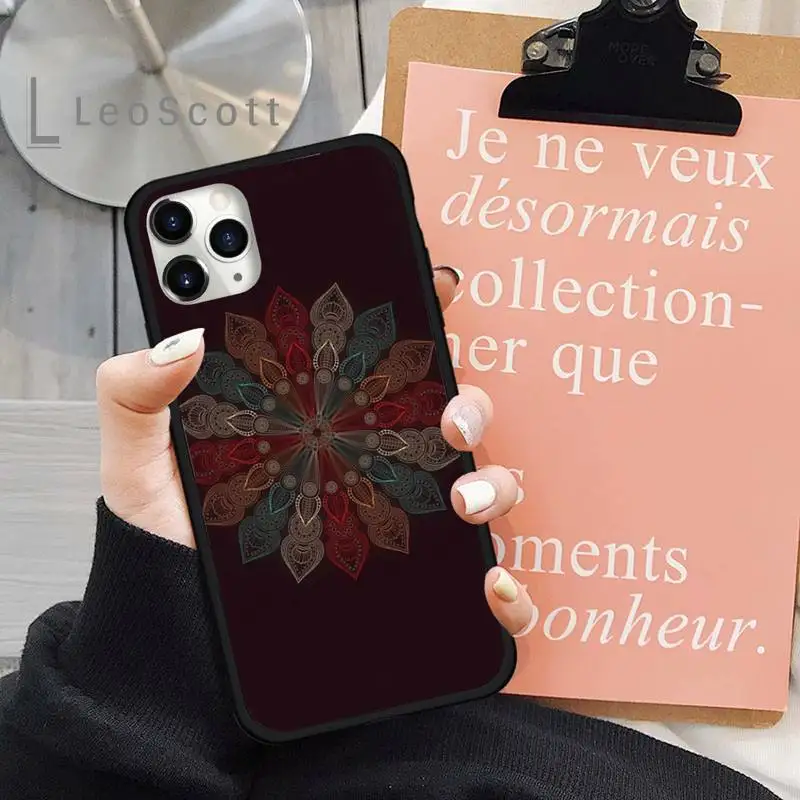 

Color mandala Phone Case for iPhone 11 12 mini pro XS MAX 8 7 6 6S Plus X 5S SE 2020 XR