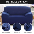 Нескользящий чехол для дивана, чехол для дивана, однотонный, эластичный, всесезонный, универсальный, моющийся, современный, домашний декор, на 1234 места