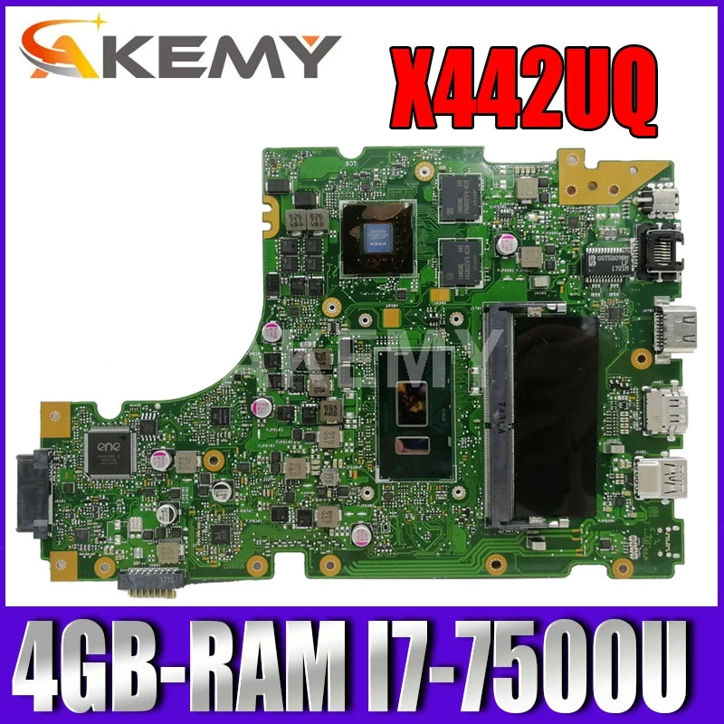 

X442UQ Laptop motherboard for ASUS VivoBook 14 X442UQR R419U X442UN X442UR X442UNR original mainboard GT940MX 4GB-RAM I7-7500U