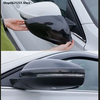 rearview mirror cover bumper strip for volkswagen vw jetta mk7 mk6 2018 2019 2020 2021 carbon fiber exterior decorative stickers