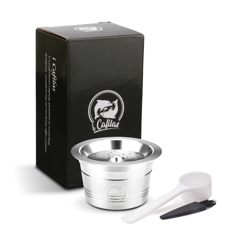 

Stainless Steel Refillable Reusable Coffee Capsule Strainer Filter For Verismo
