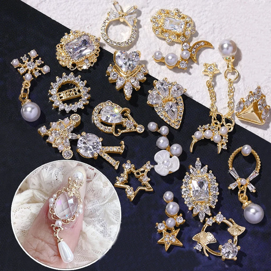 

1Pcs 3D Zircon Nail Art Jewelry Butterfly Nail Parts Korean Rhinestones Decoration Top Quality Crystal Charms Nails Accesories