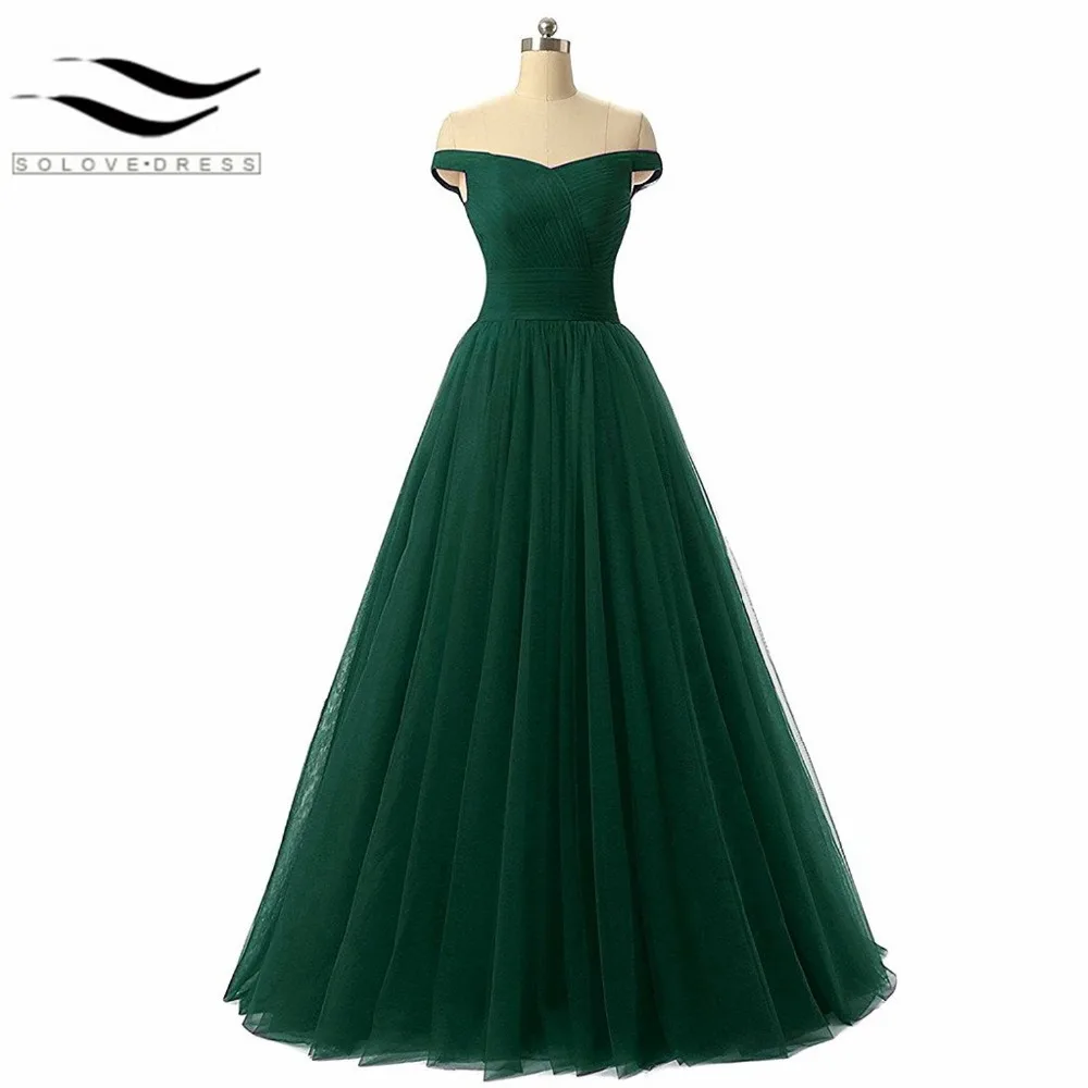 Длинное вечернее платье с поясом тюлевые Вечерние платья на выпускной