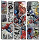 Мягкий чехол Marvel комикс Человек-паук для Samsung Galaxy S21 S20 FE Ultra S10 S10e Lite S9 S8 S7 Edge Plus чехол для телефона