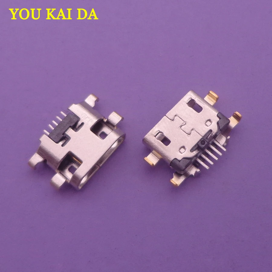 2 шт./лот для Wiko View 4 Micro USB разъем подключения зарядного порта док-станции Запасные
