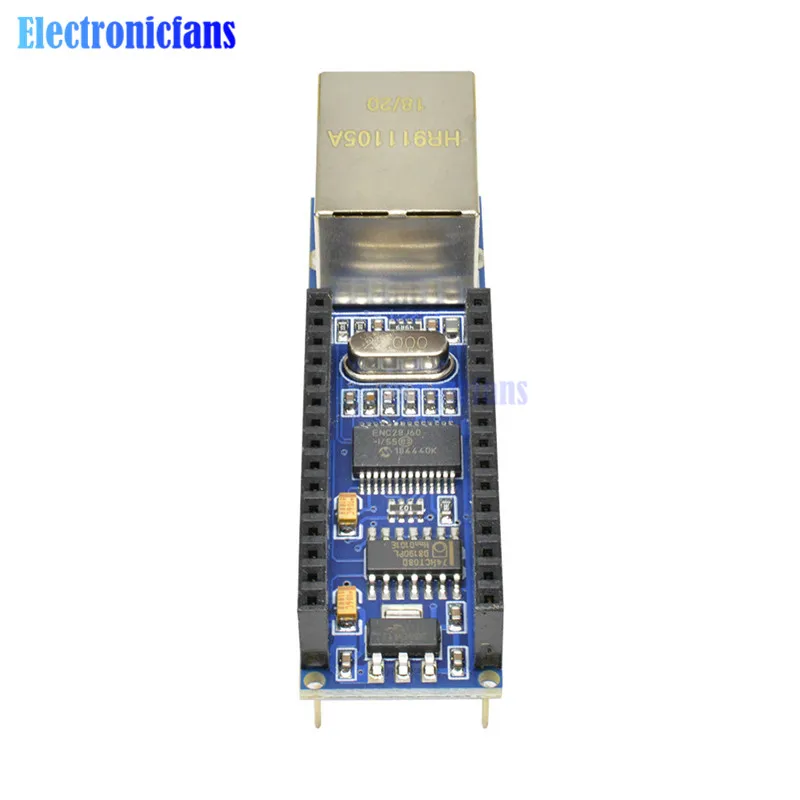 10 шт./лот Стандартный Щит Ethernet Nano V3 ENC28J60 микрочип HR911105A RJ45 веб сервер модуль плата