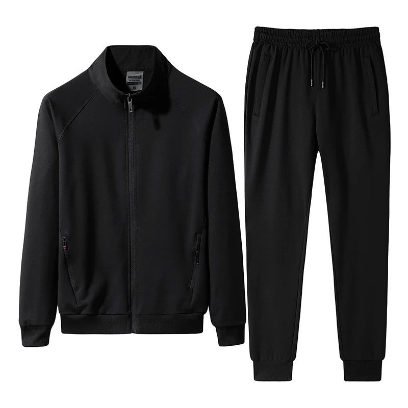

Men Sportswear Suit New Spring Autumn 2 Pieces Sets Jacket + Pants Male Casual Slim Fit Tracksuit Mens Solid Clothing