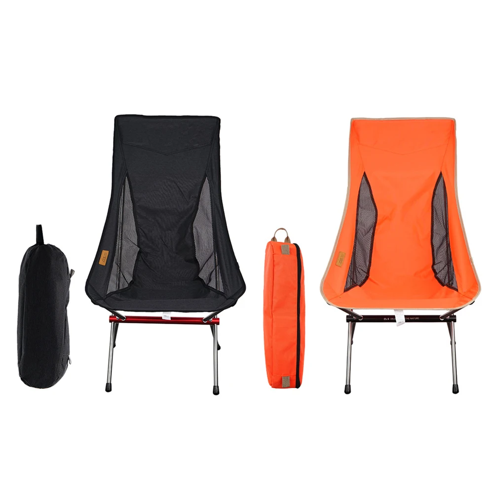 구매 휴대용 접이식 초경량 알루미늄 접이식 달 의자, 휴대용 야외 캠핑 낚시 의자 홈 등받이 의자