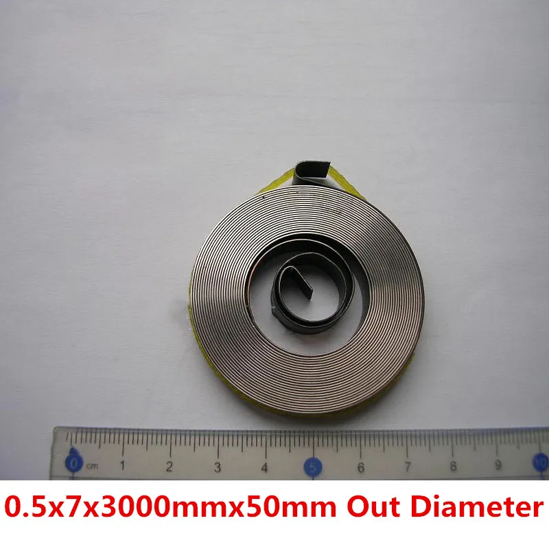 1 шт. Заказные стальные плоские пружины с постоянной силой спиральные кручения