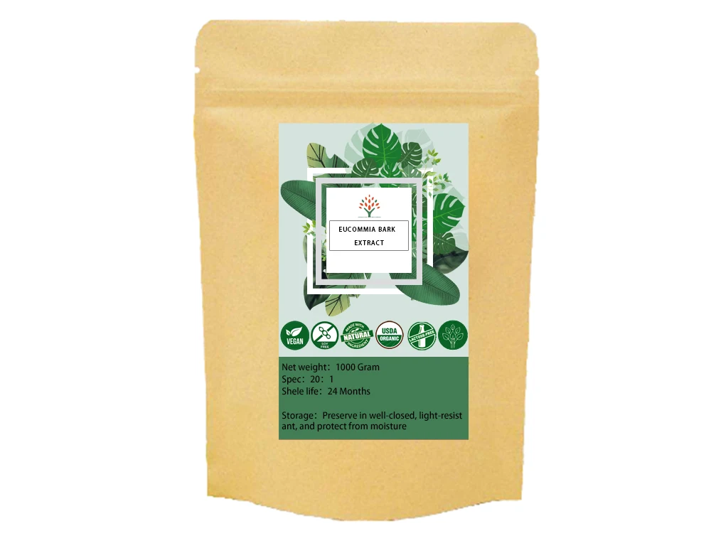 

Pure Nature Eucommia Ulmoides Extract 20:1 Powder,Iower Blood Pressure,Tonifying The Liver And Kidney