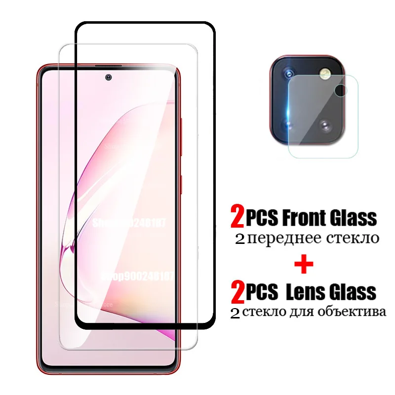 

4 в 1 стекло для Samsung Galaxy Note10 Lite закаленное стекло для объектива камеры защита для экрана полное покрытие стекло на Samsung Note 10 Lite