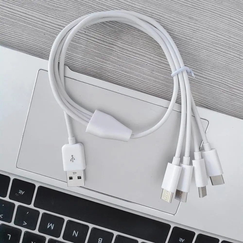 5 шт./лот 50 см usb к 4 тип-c зарядный кабель в 1 Тип c питания | Электроника