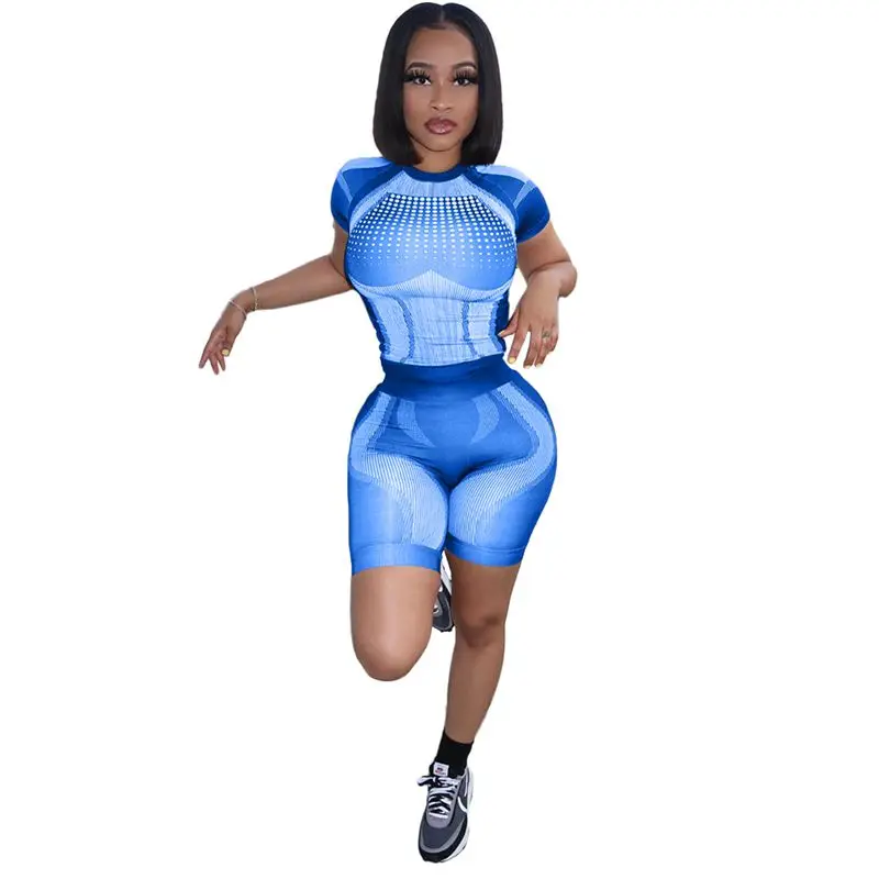 

ZKYZWX Sexy Women Short Sleeve Bodycon Bodysuit Hollow Out striped Club Jumpsuit One Piece Playsuit Biker Short Tracksuit
