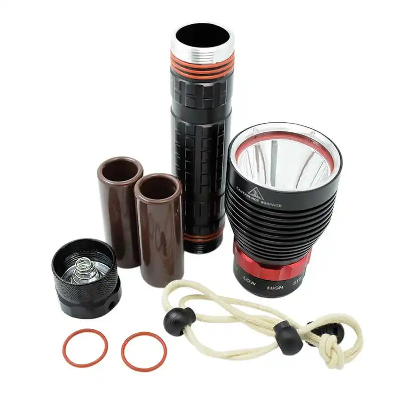 Мощный 2000 люмен фонарь для дайвинга XML L2 3 режима светодиодный светильник вспышка