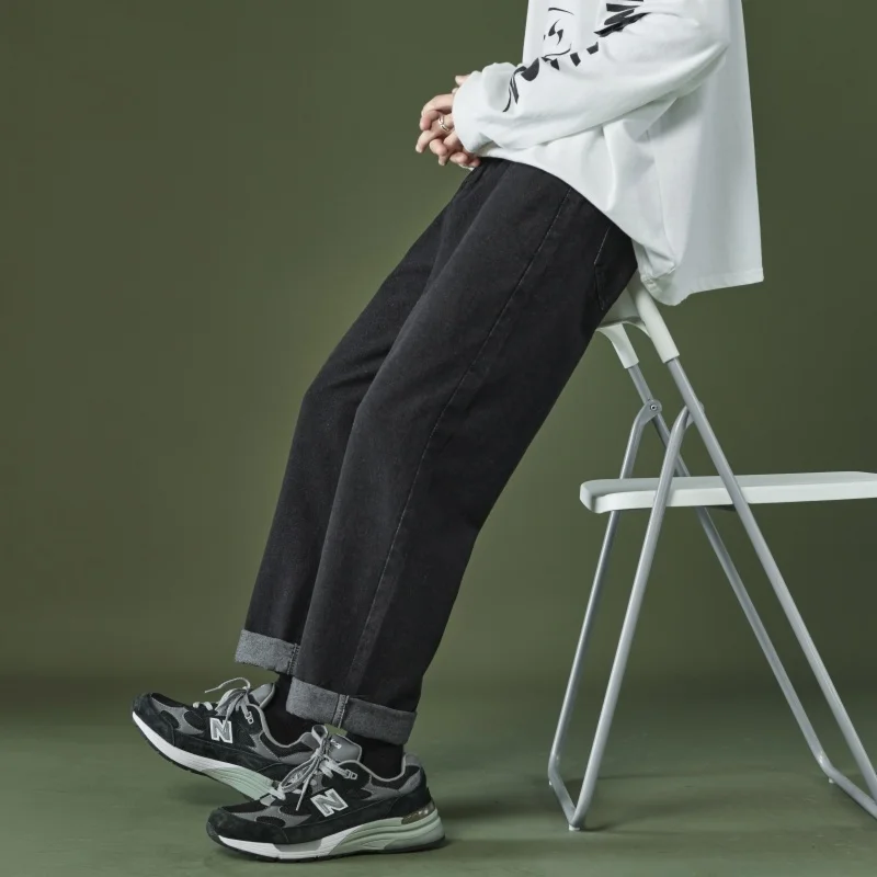 Multicolor Jeans Men Fashion Casual Retro Baggy Jeans Men Streetwear Loose Hip Hop Straight Denim Pants Mens Trousers S-3XL