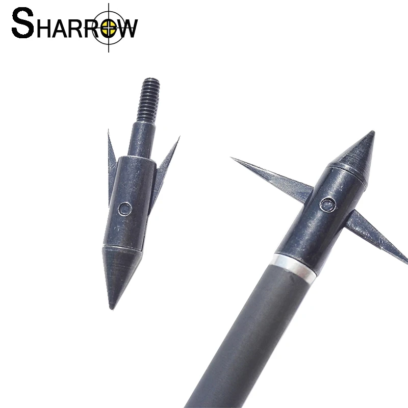 

12pcs Archery Broadheads Bowfishing Arrowhead 140 Grain Fishing Arrow Head Points For Bow and Arrow Shooting Hunting Accessories