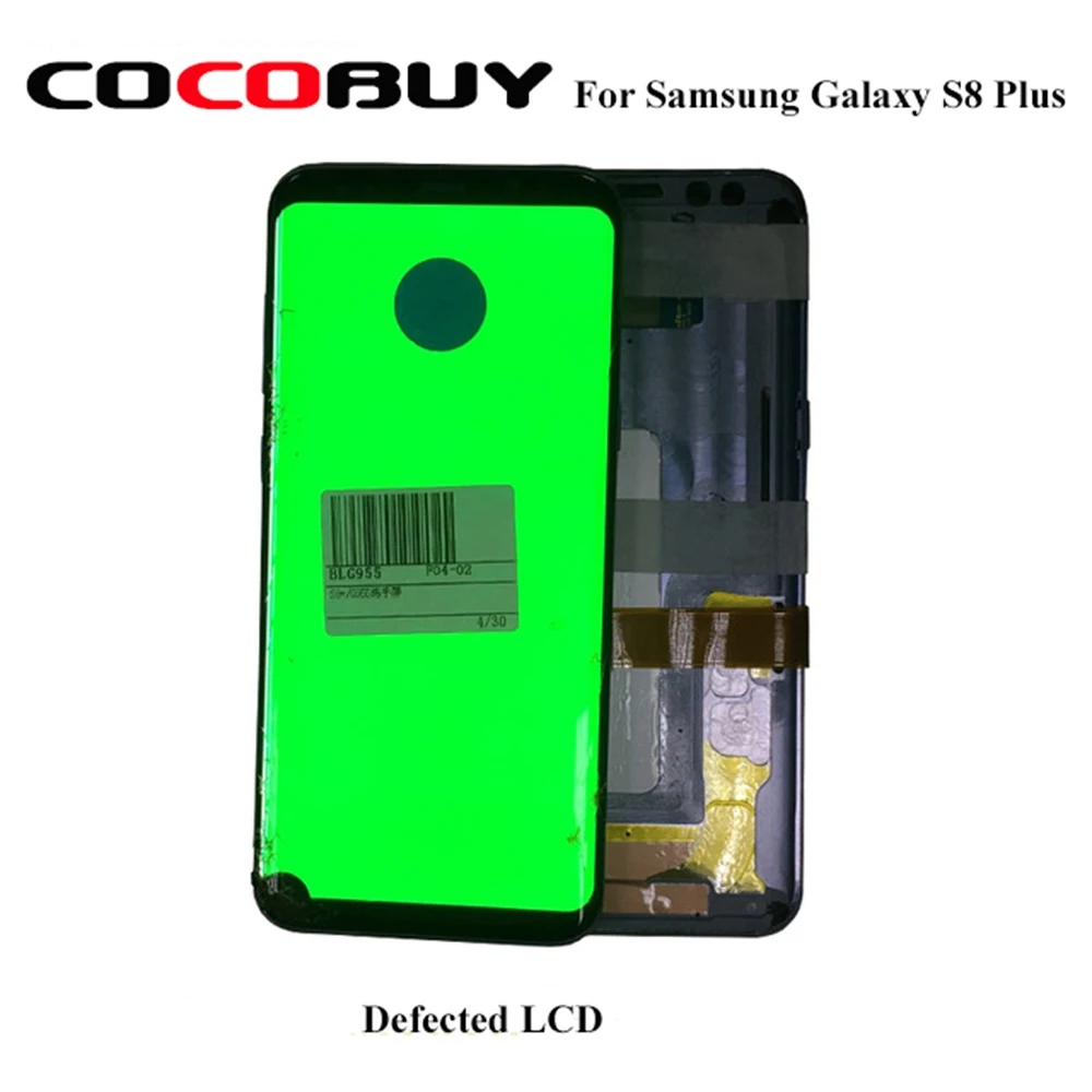 Хорошо функциональный ЖК дисплей с точкой для Samsung Galaxy S8 S8Plus стекло/средняя рамка
