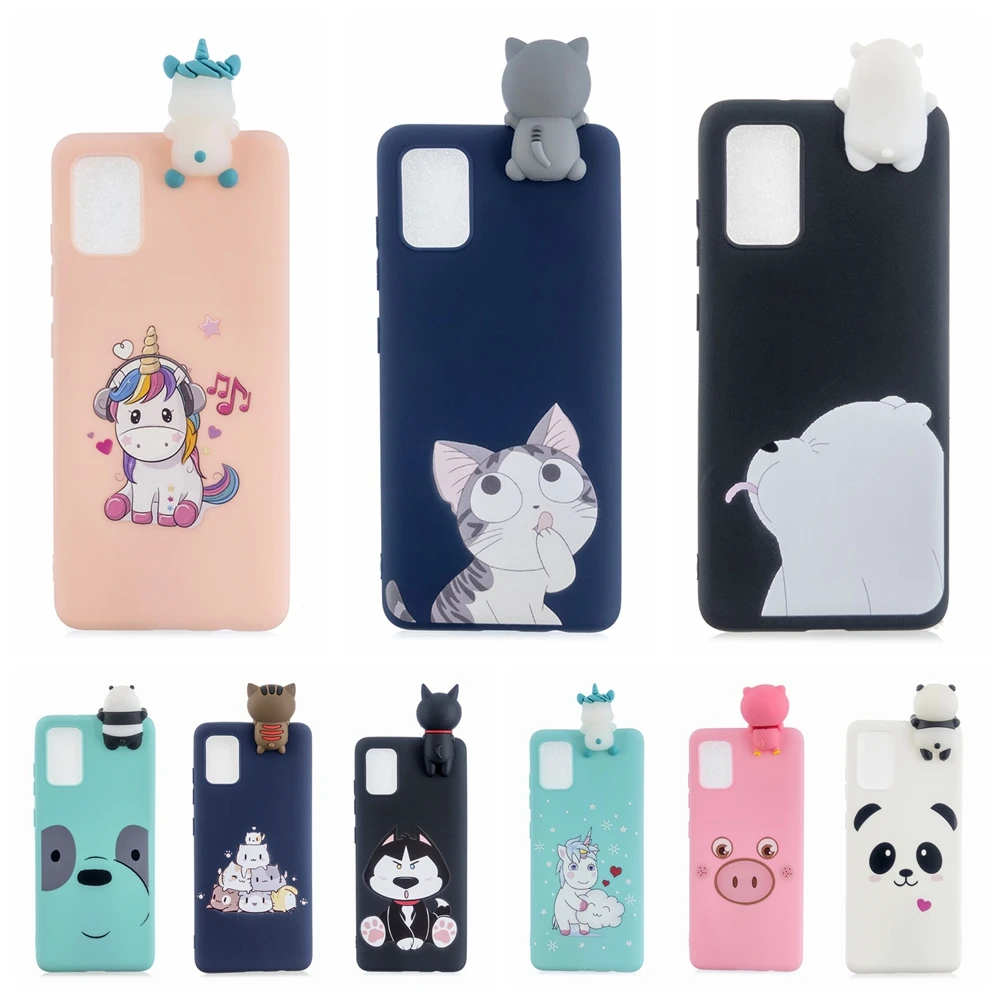 Чехол S10 Lite для Etui Samsung Galaxy Note 10 чехол 3D Kawaii единорог панда медведь 20 Pro Женский
