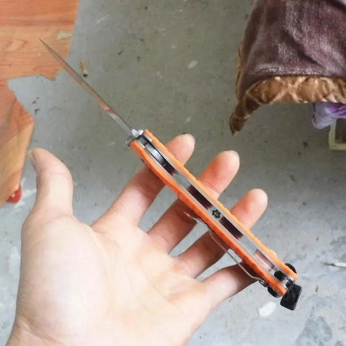 Складной нож Ganzo G7412P Firebird 58 60HRC клинок 440C рукоятка G10 уличный карманный инструмент