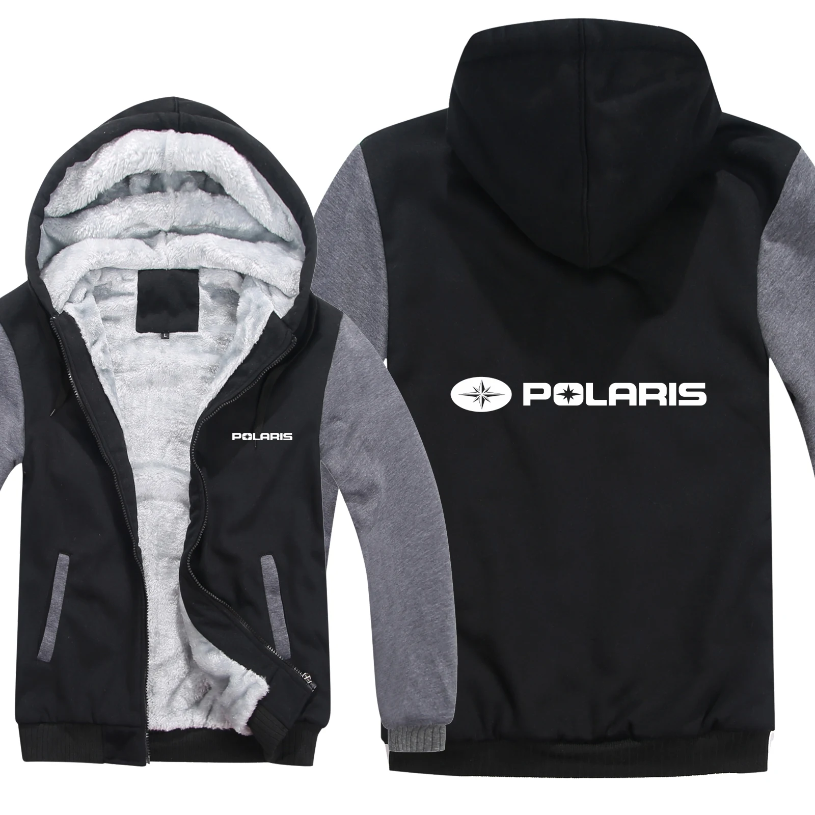 

Polaris Hoodies Men Casual Coat Wool Liner Jacket Polaris Sweatshirts Mans Pullover HS-024