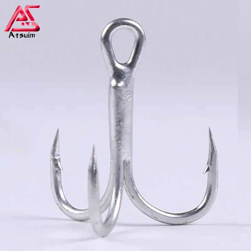 

Fishing Hook 5/10pcs 2/4/6/8/10# High Carbon Steel Treble Hooks Fishing Tackle Tool Lure Fishing Overturned Barbed for Bass Carp
